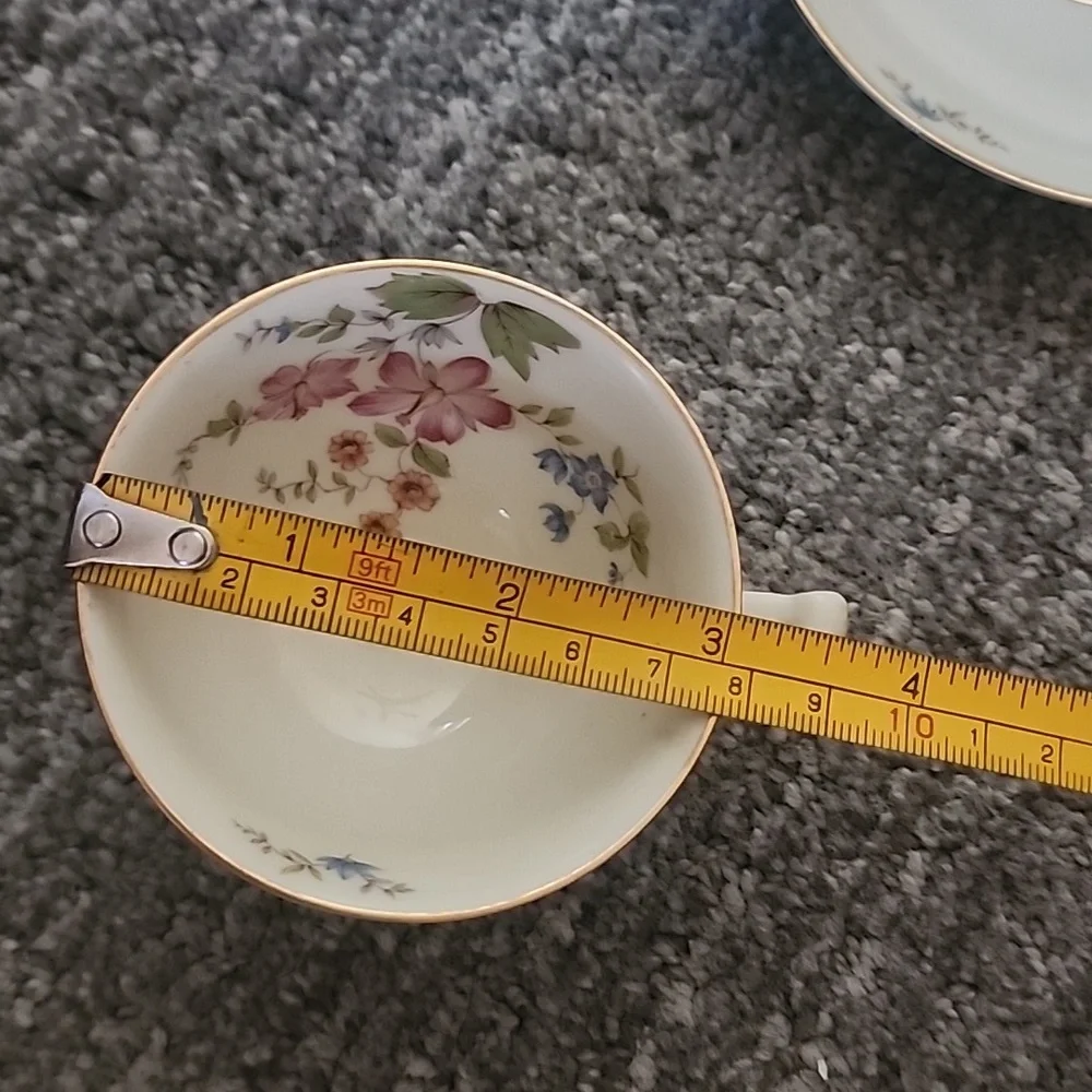 H&C Co. Selb Bavaria Germany Heinrich Teacup And Saucer,  Cream Color